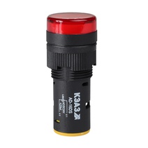 Изображение товара КЭАЗ Лампа AD16DS(LED) матрица D16мм красный 220В DC. Изображение товара КЭАЗ Лампа AD16DS(LED) матрица D16мм красный 220В DC.