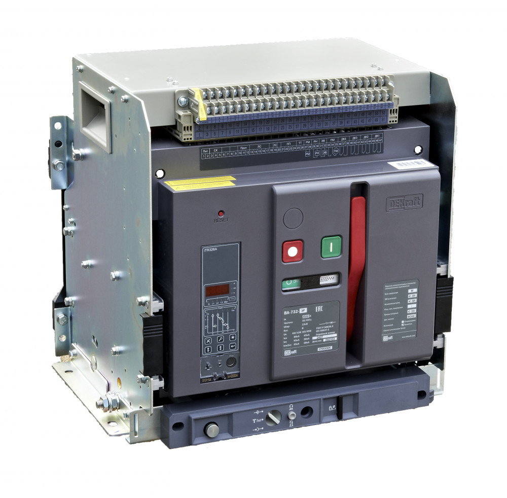 Изображение товара Автоматический воздушный выключатель Dekraft ВА-732 2000А IP40 с моторным приводом