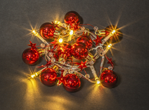 Изображение товара Гирлянда Navigator NGF-D015-10WW-2AA Красные шарики 1.2м