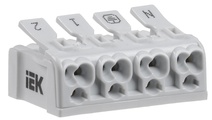Изображение товара IEK Клемма пружинная соединительная КСПз4-2L+N+PE