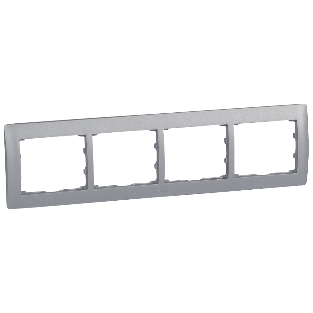 Изображение товара Legrand DIY Galea Life Алюминий Рамка 4-я, горизонтальная.