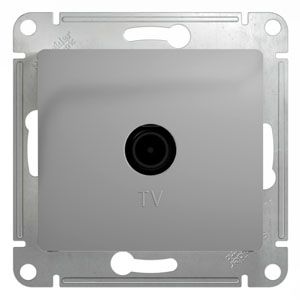 Изображение товара Systeme Electric Glossa Алюминий Розетка TV одиночная 1DB