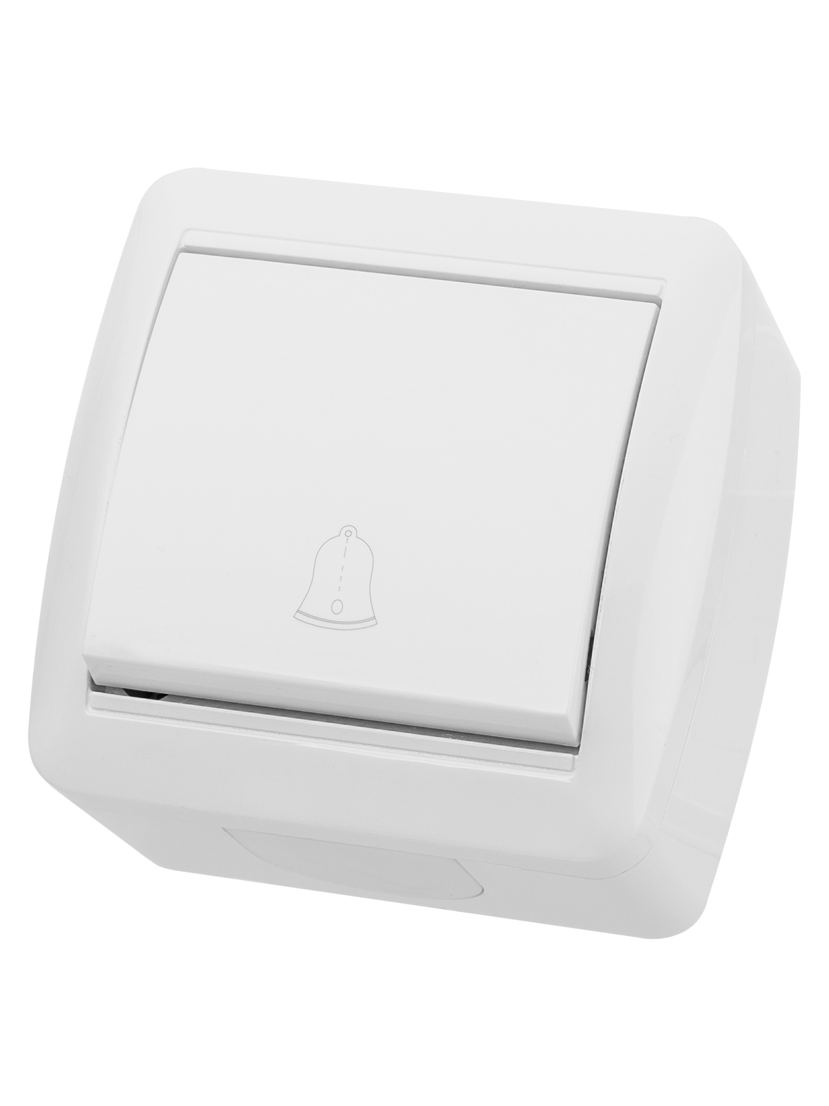 Изображение товара TDM Кнопка звонковая открытой установки IP44 6А белая "Селигер"