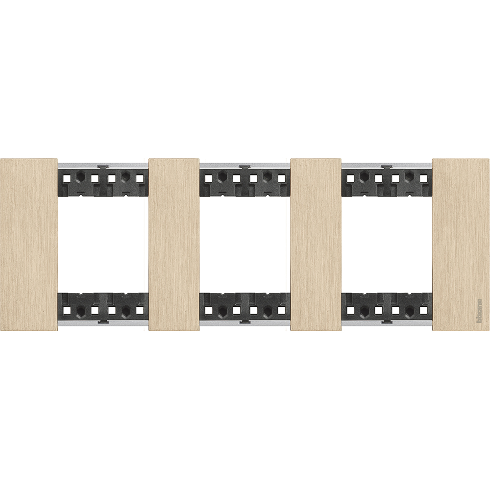 Изображение товара BT Living now Золото Рамка немецкий стандарт 3 поста (2+2+2 мод).