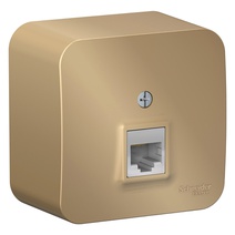 Изображение товара Systeme Electric Blanca наруж Титан Розетка компьютерная RJ45, кат.5E, изолир. пластина