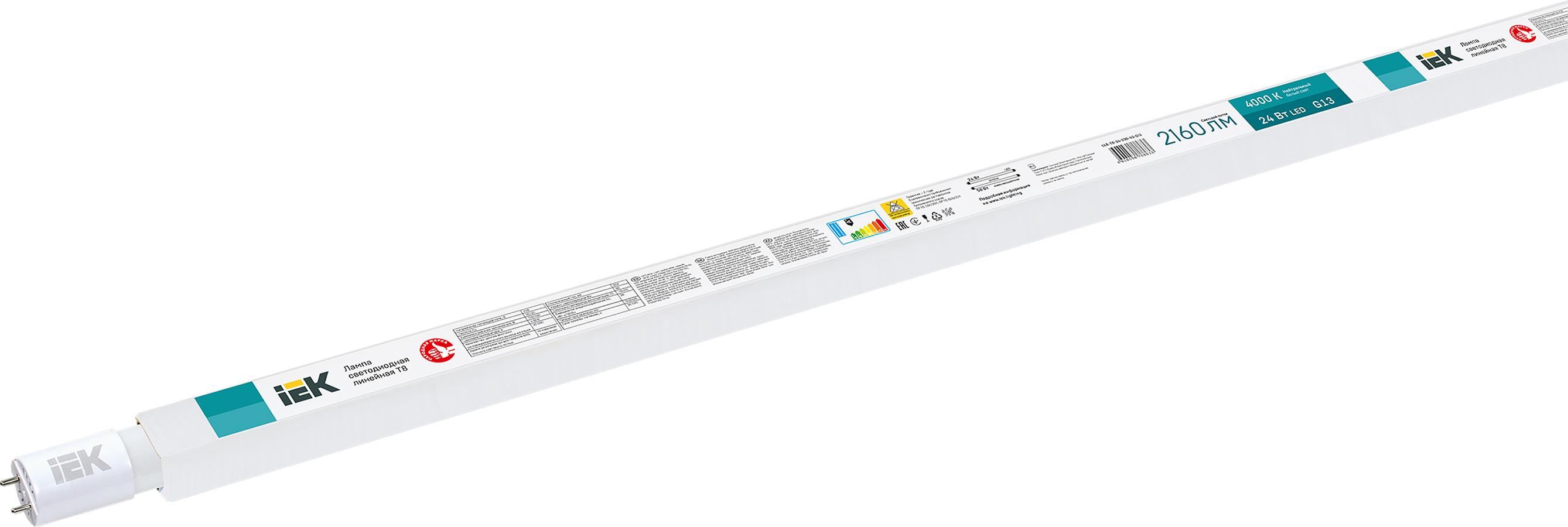 Изображение товара IEK Лампа LED T8 линейная 24Вт 230В 4000К G13