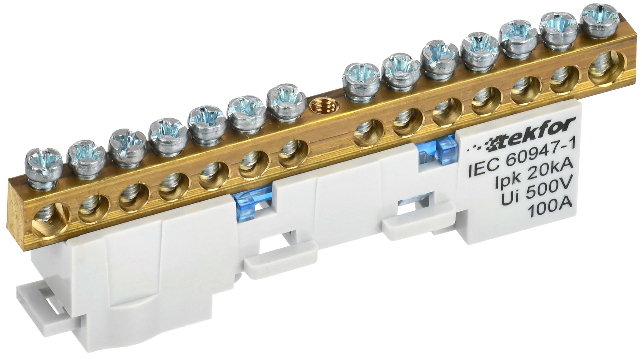 Изображение товара IEK TEKFOR Шина N "ноль" неизол. на унив. держ. 6х9-14-С