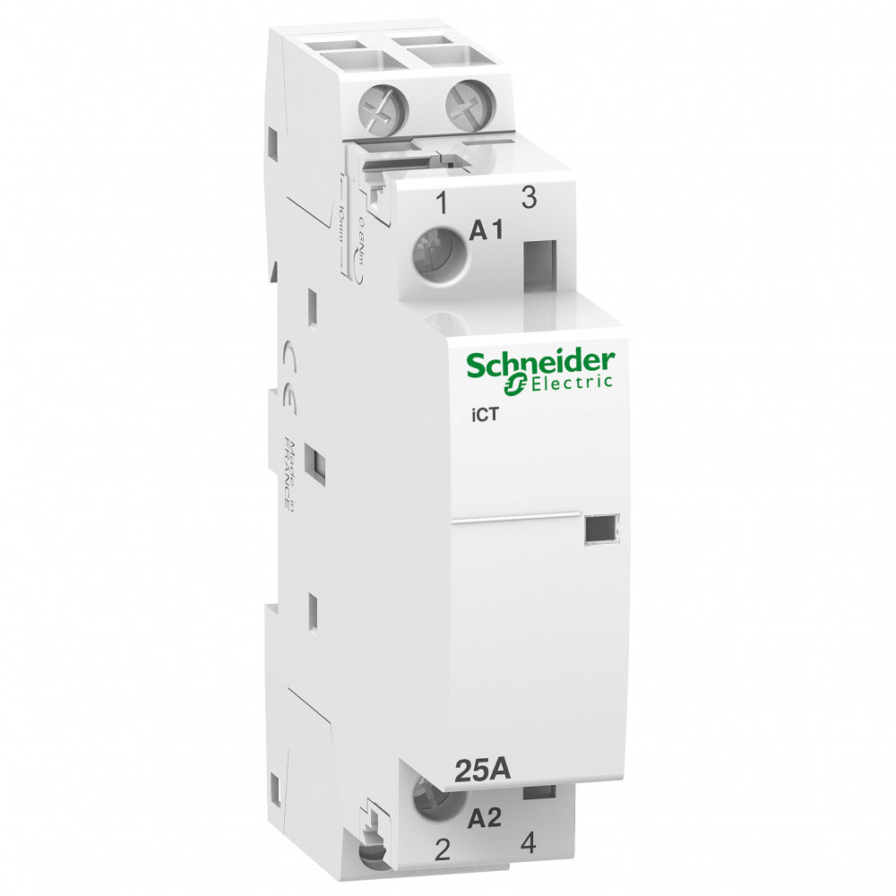 Изображение товара Schneider Electric Acti 9 iCT25A Контактор модульный 2НО 220В АС 50Гц