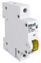 Изображение товара Dekraft Лампа сигнальная на DIN-рейку 1P ЖЕЛТАЯ LED ЛС-101 220В
