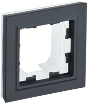 Изображение товара IEK BRITE BASE Графит Рамка 1-м IP44 РУ-1-БрГ-44