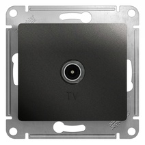 Изображение товара Systeme Electric Glossa Антрацит Розетка TV оконечная 1DB