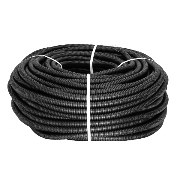 Изображение товара EKF PROxima Труба гофр. ПНД Plast с зондом d32мм (25м.) черная.