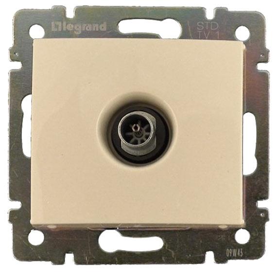 Изображение товара Legrand DIY Valena Крем Розетка TV единственная 1,5 дБ.