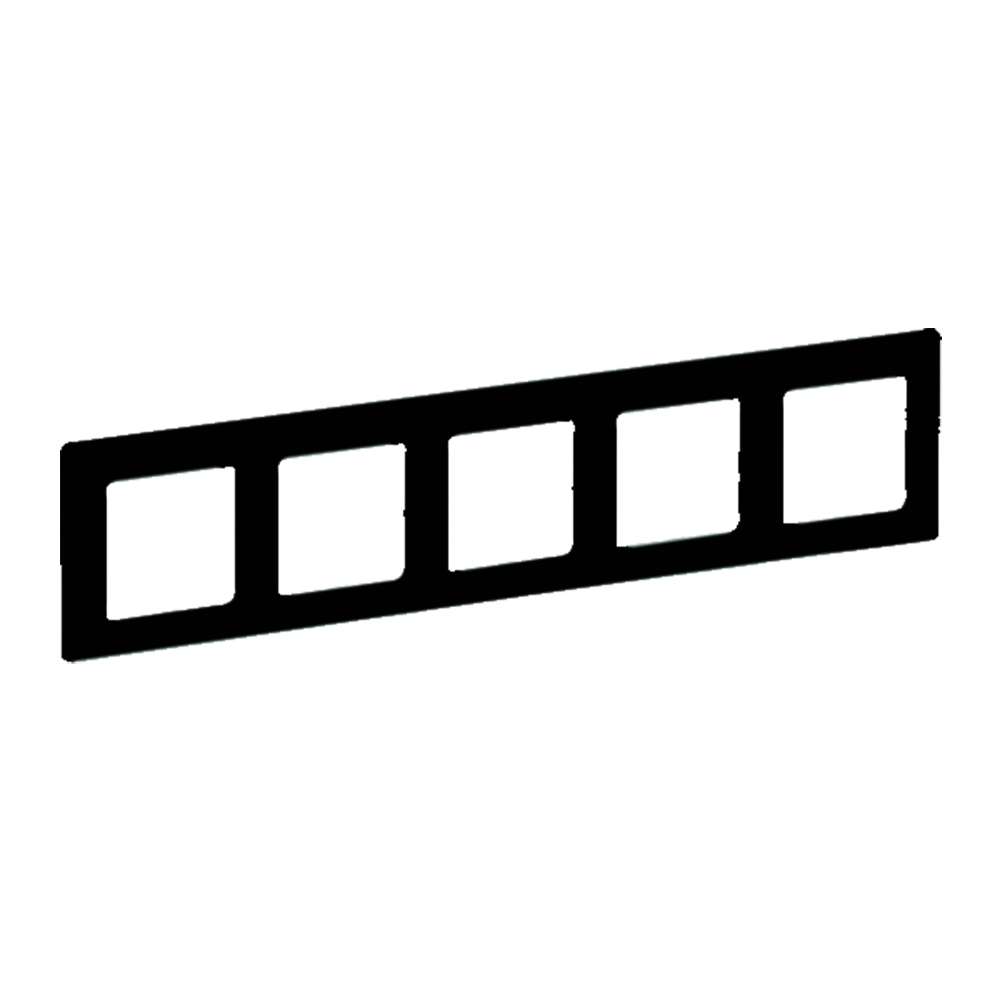 Изображение товара Legrand Valena LIFE Black. Рамка "Антрацит". 5-постовая универсальная..