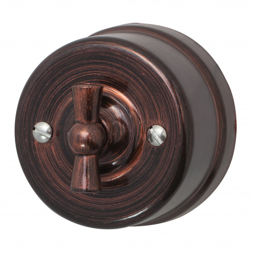 Изображение товара BIRONI Лизетта Пластик Медный век Выключатель проходной 1-кл