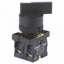 Изображение товара CHINT Переключатель NP2-EJ25, 2 положения фиксацией, 1НО+1НЗ, IP40 (R)