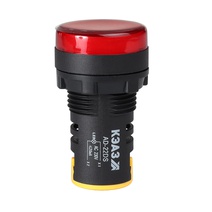Изображение товара КЭАЗ Лампа AD22DS(LED) матрица D22мм красный 24В AC/DC.