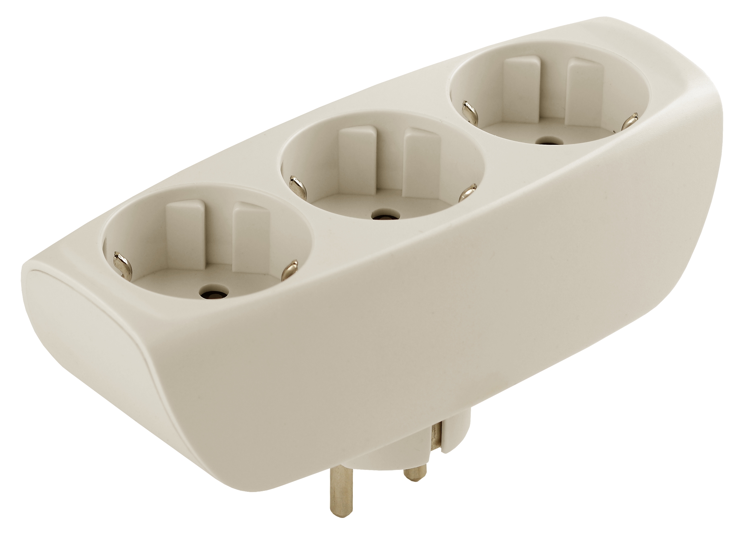 Изображение товара ЭРА Разветвитель электрический SP-3e-I на 3 розетки c заземлением со шторками 16А слоновая кость