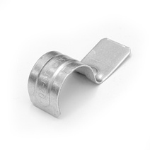 Изображение товара Промрукав  Скоба металлическая однолапковая СМО 19-20 для монтажного пистолета (без отверстий) (100 шт/уп)