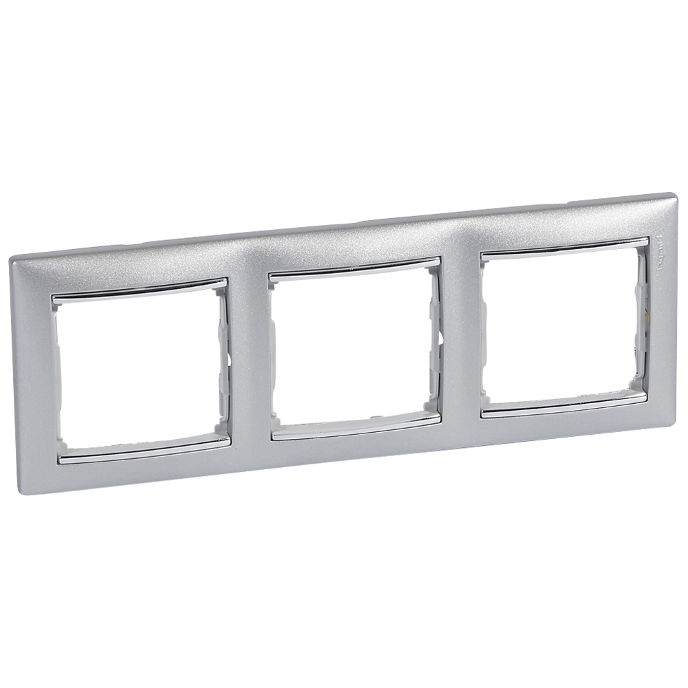 Изображение товара Legrand Valena Алюминий/Серебряный штрих Рамка 3-ая горизонт..