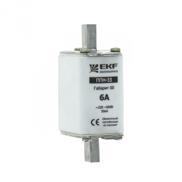 Изображение товара EKF PROxima Плавкая вставка ППН-33 160/ 6А габарит 00.