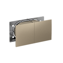 Изображение товара Systeme Electric AtlasDesign Шампань Розетка с/з двойная, со шторками, с крышкой, 16А, в сборе