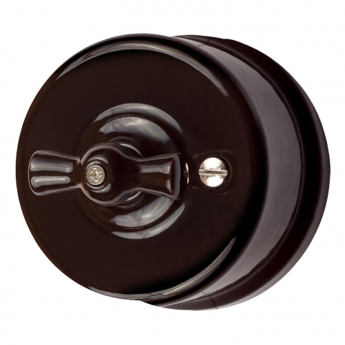 Изображение товара BIRONI Лизетта Керамика Коричневый Выключатель 1-кл