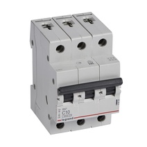 Изображение товара Legrand RX3 Автоматический выключатель 3P 10А (C) 4,5kA.