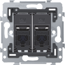 Изображение товара Niko Механизм розетки RJ45x2 UTP, CAT6