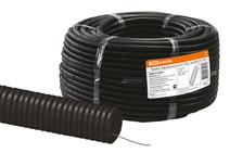 Изображение товара TDM Труба гофрированная ПНД d 16 с зондом (100 м) легкая черная