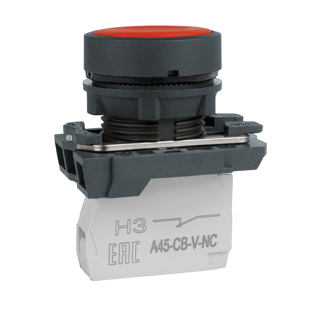 Изображение товара КЭАЗ Кнопка OptiSignal D22 C5-P-401 красная пластик 1НЗ XB5AA42.