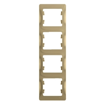 Изображение товара Systeme Electric Glossa Титан Рамка 4-ая, вертикальная