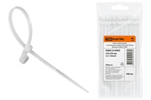 Изображение товара TDM Хомут нейлоновый с монтажным отверстием 3,6х150 мм (белый) (100шт)