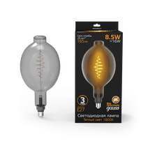 Изображение товара Gauss Лампа Filament BT180 8.5W 165lm 1800К Е27 gray flexible LED