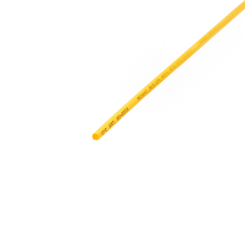 Изображение товара REXANT 2.5 / 1.25 мм 1м термоусадка жёлтая.