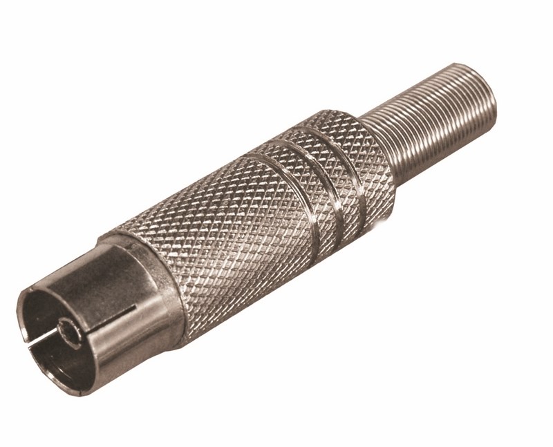 Изображение товара REXANT Разъем гнездо TV никель c пружиной.