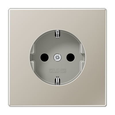 Изображение товара JUNG LS 990 Edelstahl Розетка с/з безвинт. зажим