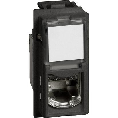 Изображение товара BT Living now Черный Механизм Розетка компьютерная RJ45 cat6 UTP 1 мод.