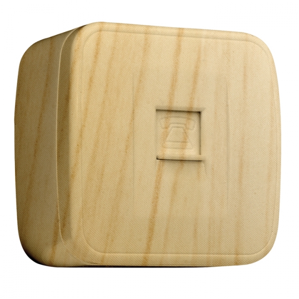 Изображение товара EKF Basic Минск Светлое дерево Розетка RJ-11, ОП.