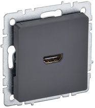 Изображение товара IEK BRITE BASE Графит Розетка HDMI РHDMI-0-БрГ