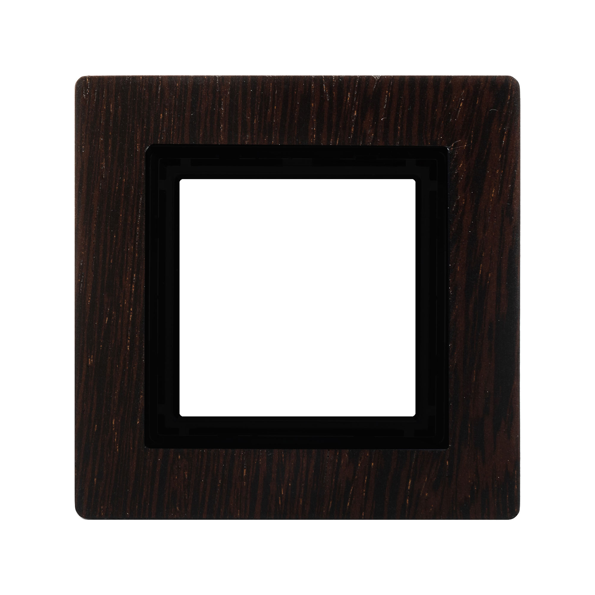 Изображение товара DKC Avanti Рамка из дерева венге, 1 пост (2 модуля) – декоративная рамка