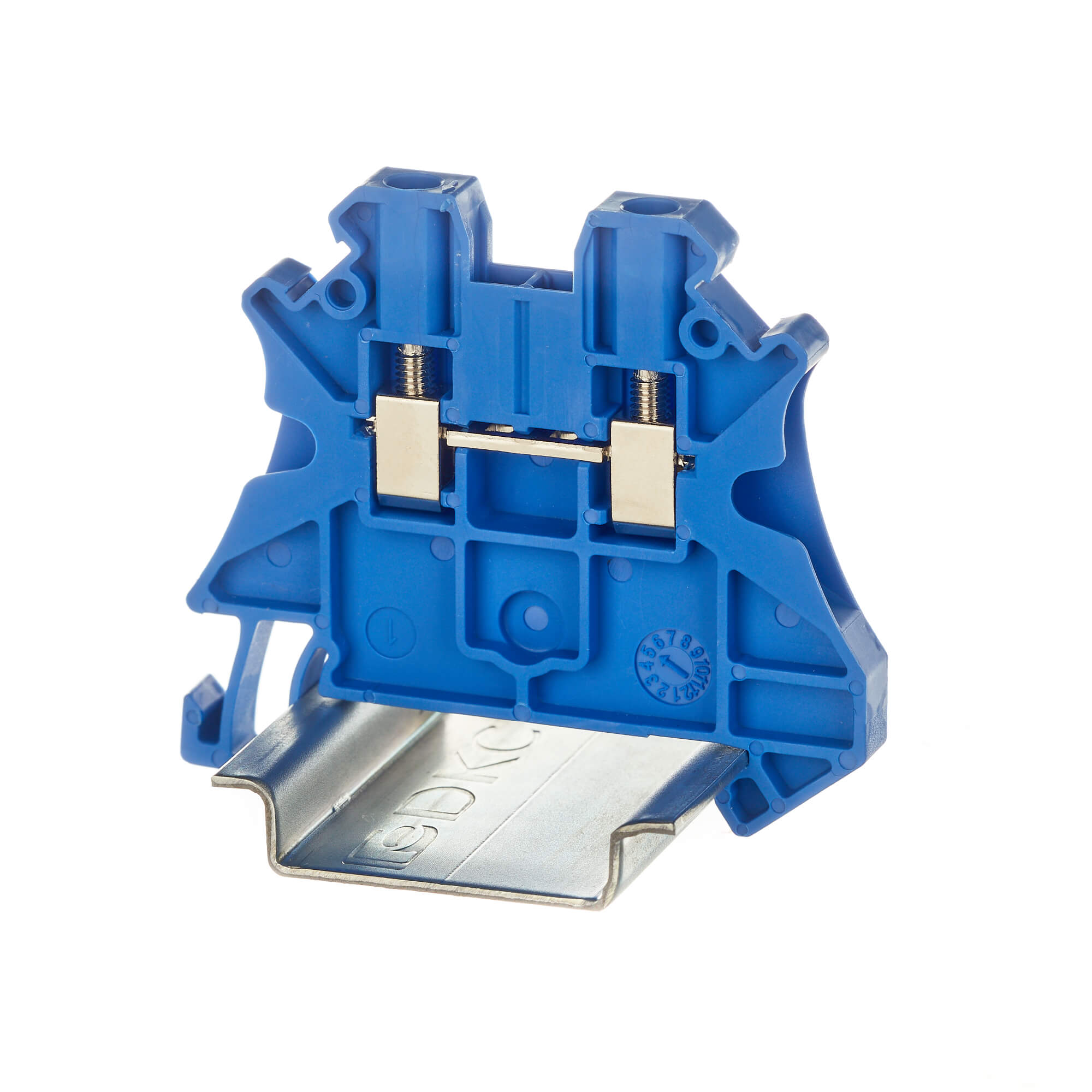 Изображение товара DKC Nuputuk Клемма проходная, винтовой зажим, 2 точки подключения, 2.5 кв.мм, синяя