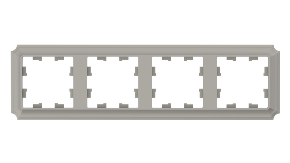 Изображение товара AtlasDesign Antique Шампань рамка 4 поста для выключателей