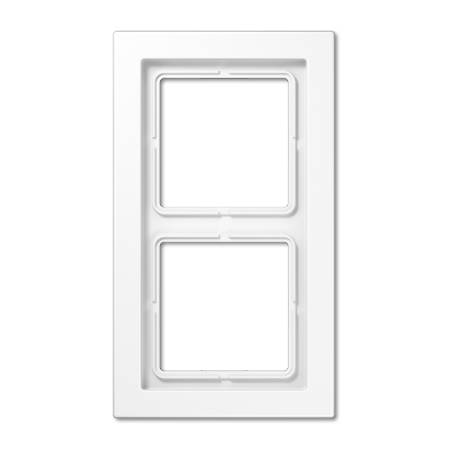 Изображение товара JUNG LSD Белая рамка 2-ая, дюропласт, безвинтовое крепление