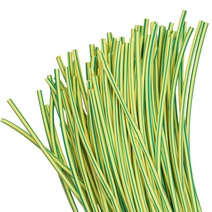 Изображение товара EKF PROxima Термоусаживаемая трубка ТУТ нг 8/4 желто-зеленая в отрезках по 1м.