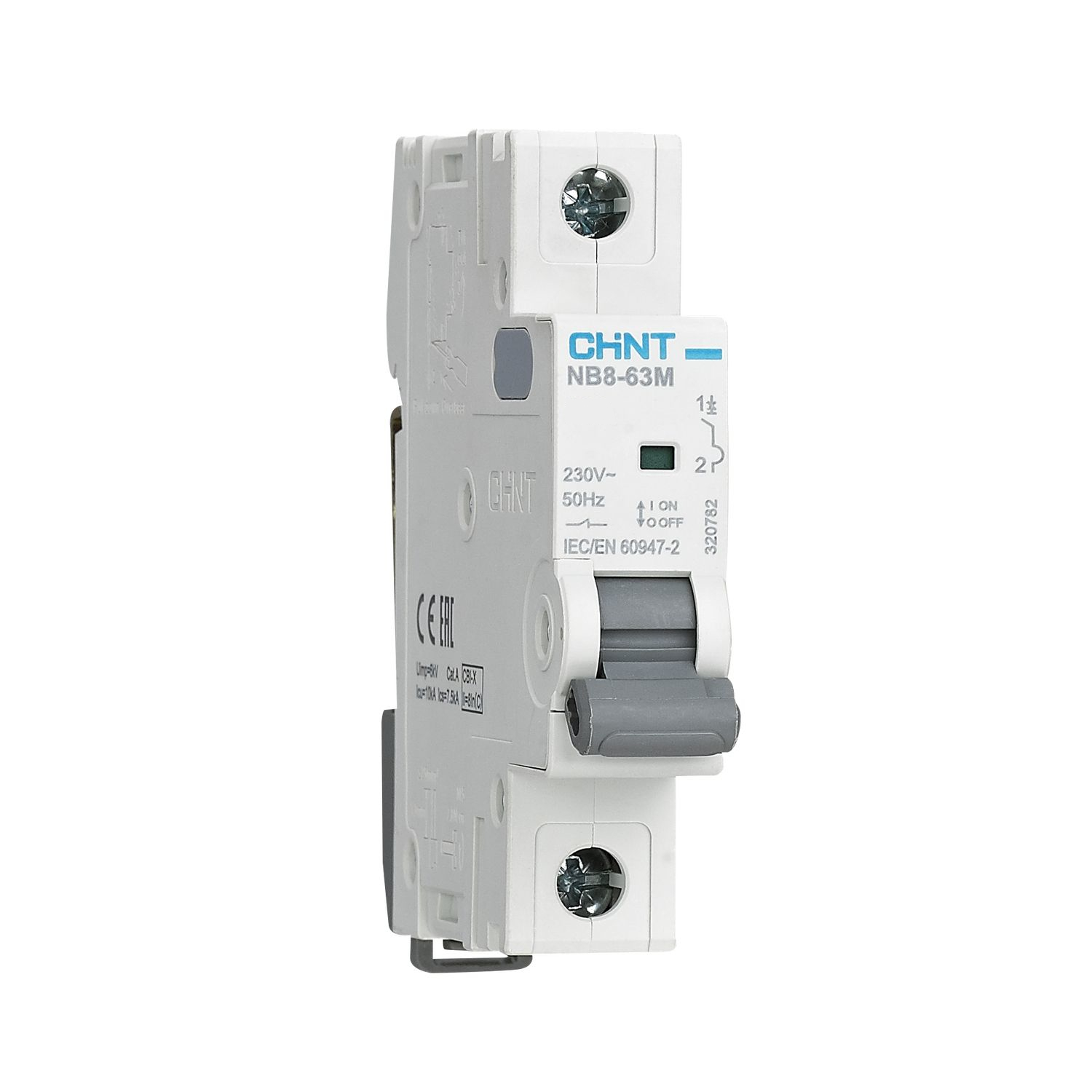 Изображение товара CHINT Авт. выкл. NB8-63M 1P 10А 10кА х-ка K без тепл. расцеп. (R)