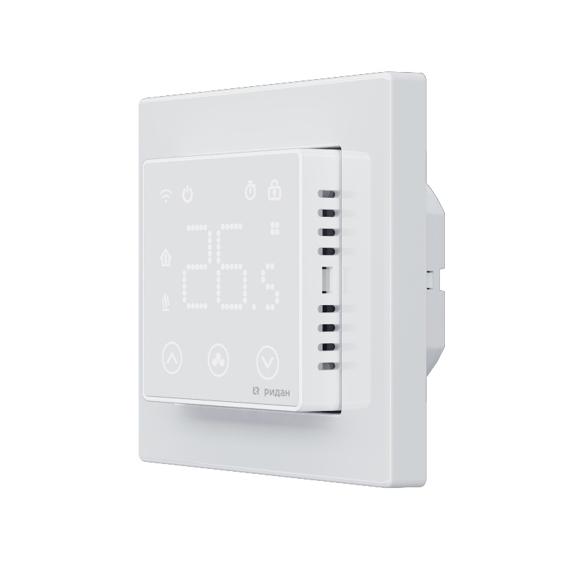 Изображение товара Ридан Терморегулятор Clever с Wi-Fi, с комбинацией датчиков, белый, 16А