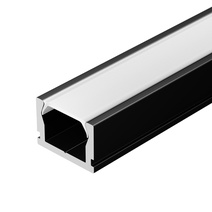 Изображение товара Arlight Профиль PIK-1007-2000 ANOD BLACK — алюминиевый мини-профиль 2 м