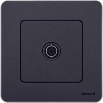 Изображение товара Legrand/Daccord INSPIRIA Антрацит Розетка TV - «звезда» - 2 дБ - 0-2400 мГц.