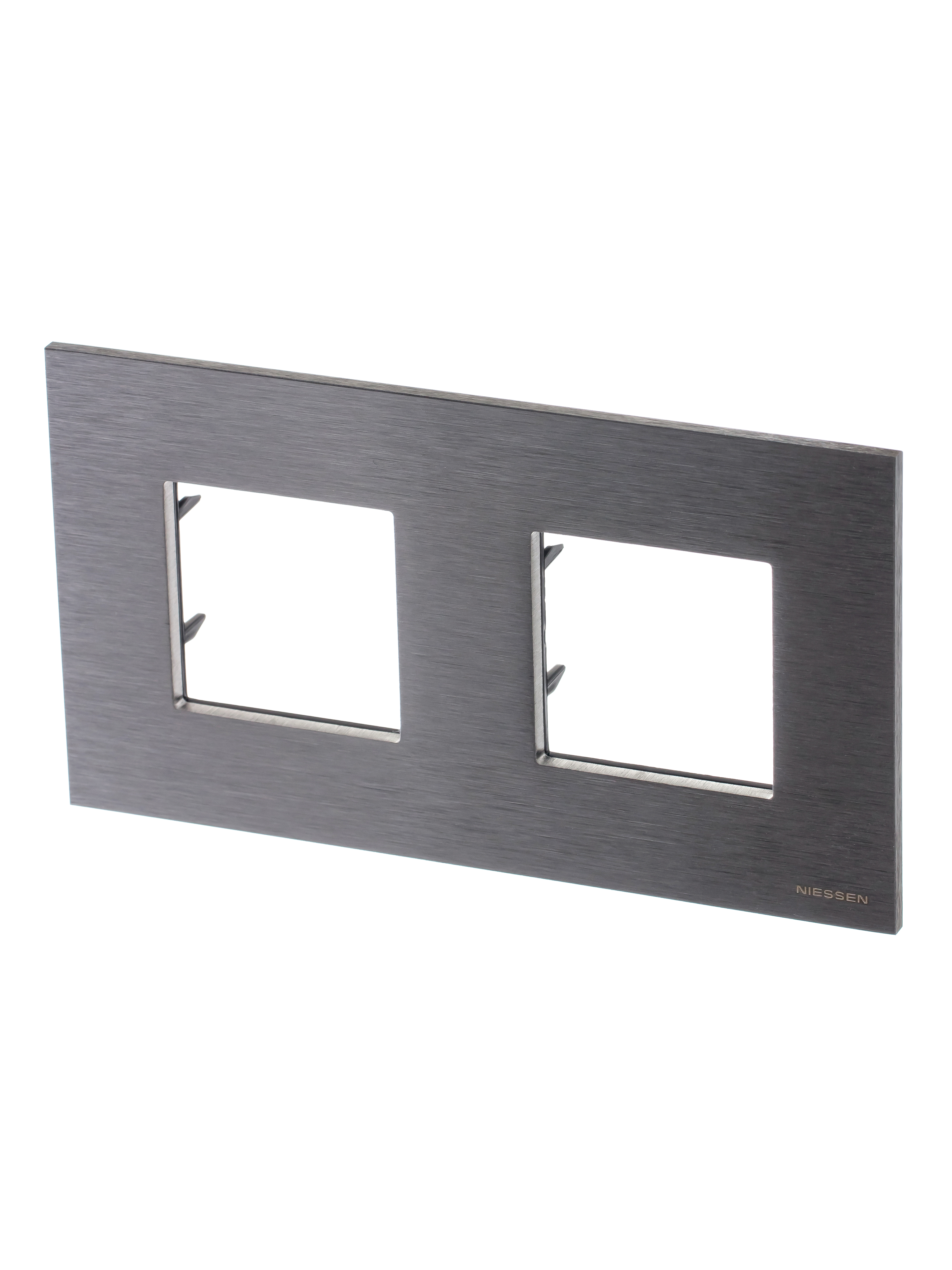 Изображение товара ABB NIE Zenit Сталь Рамка 2-я 2+2 мод